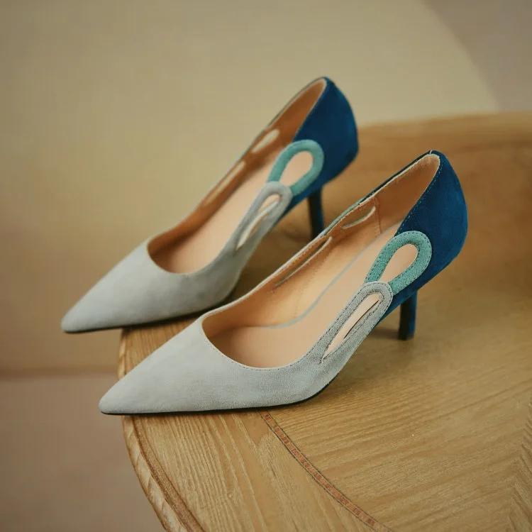 

Shallow Mouth Women Shoes 2021 Spring Pumps High Heels Stiletto Sandals Ladies Slip On Pointed Wedge Lace-Up Latest Sweet Fine A