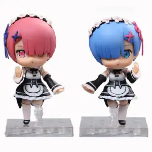 11cm ram rem hot action figures model toy relife in a different world from zero anime peripheral cute collection gift for kids free global shipping