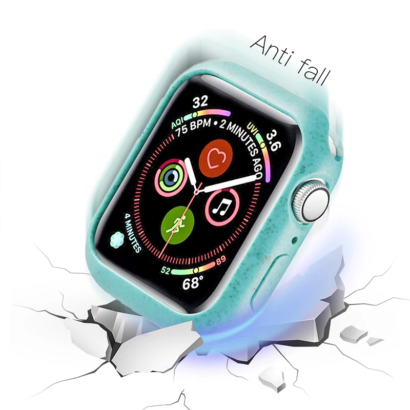KUULAA бампер для Apple Watch Series 5 4 3 2 1 шт чехол тонкий защитный рамка 40 44 38 42 мм полоса |