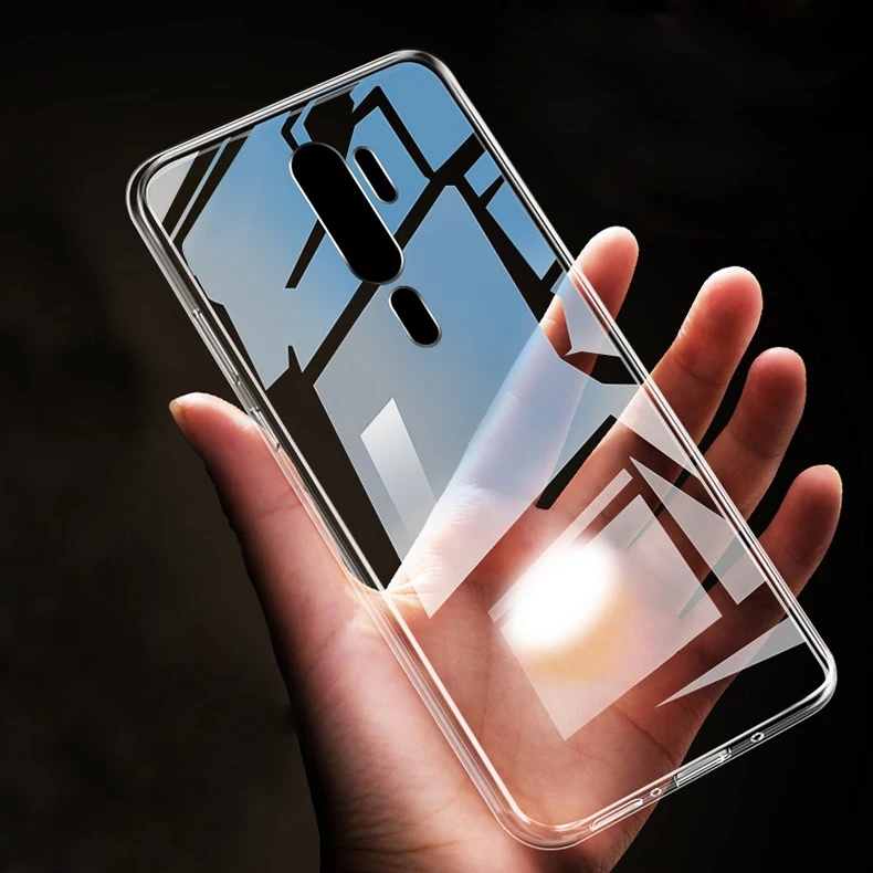 Чехол для OPPO A9 2020 ультратонкий прозрачный мягкий чехол из ТПУ ударопрочный