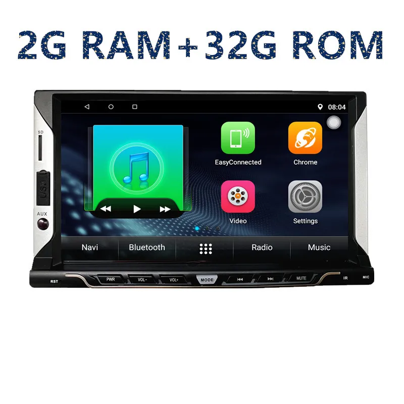 Универсальный Автомобильный мультимедийный плеер на Android 8 1 с 7 &quotэкраном