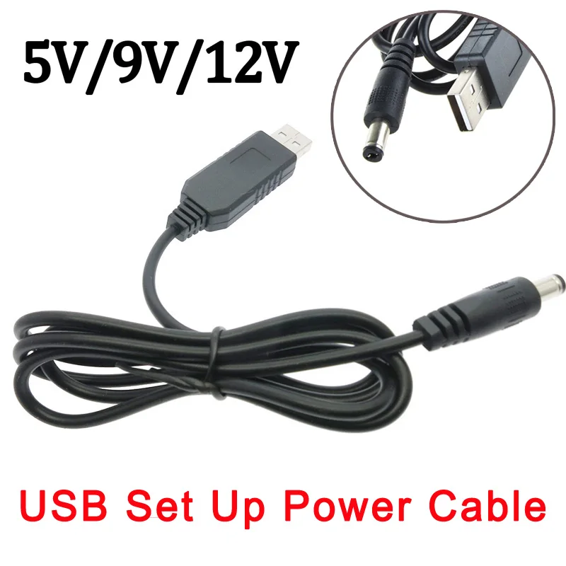 1 м/3 3 фута USB усилитель мощности 5 в постоянного тока до 9/12 Step UP конвертер адаптер