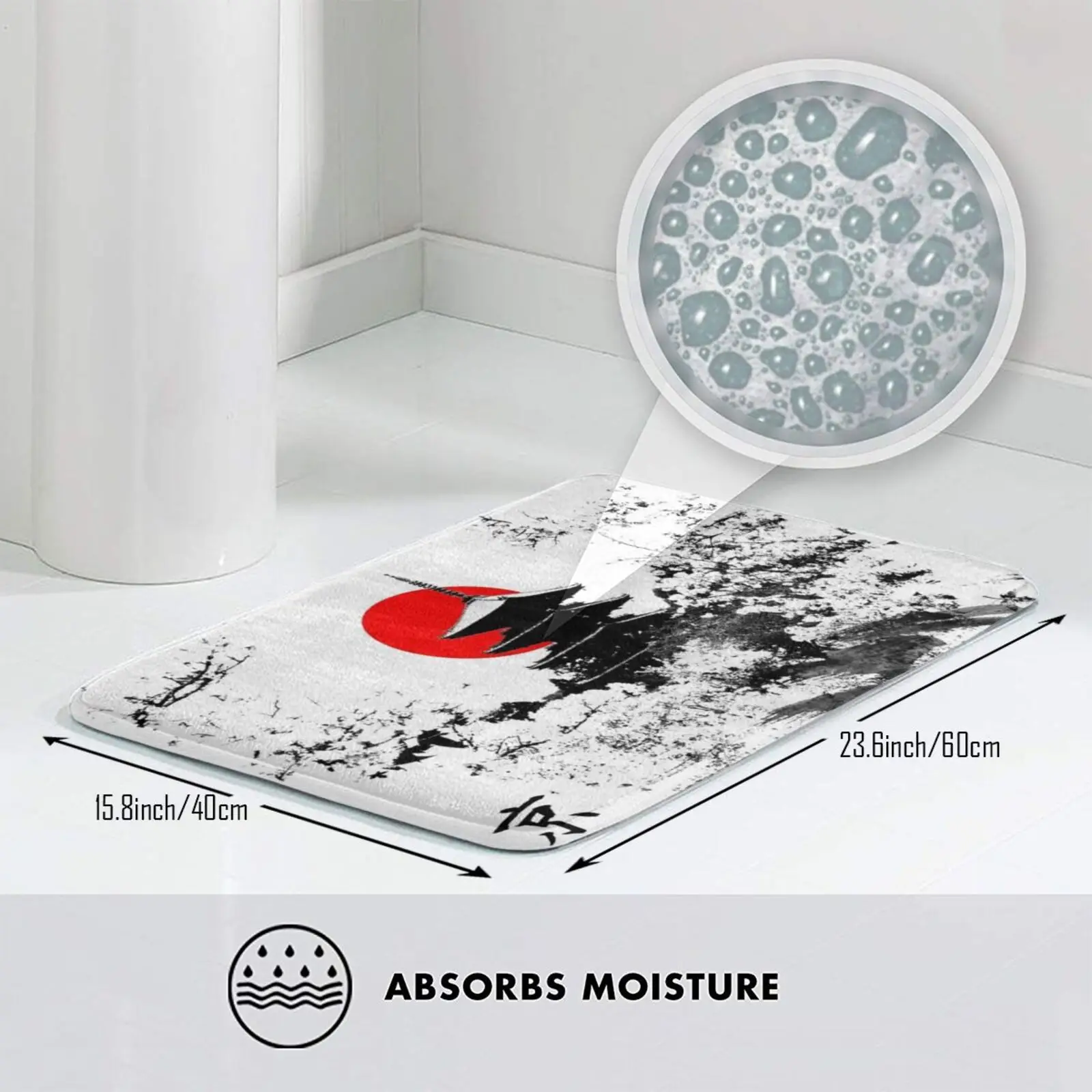 Коврик с изображением старой столицы в киоте коврик Противоскользящие коврики