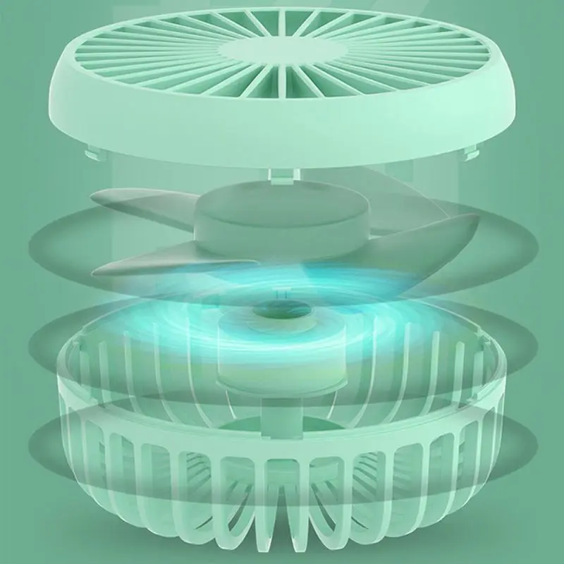 

Mini Desktop Clip Fan Portable Rotary Cooling Fan Air Cooler with 3 Speed Adjustable for Home Office