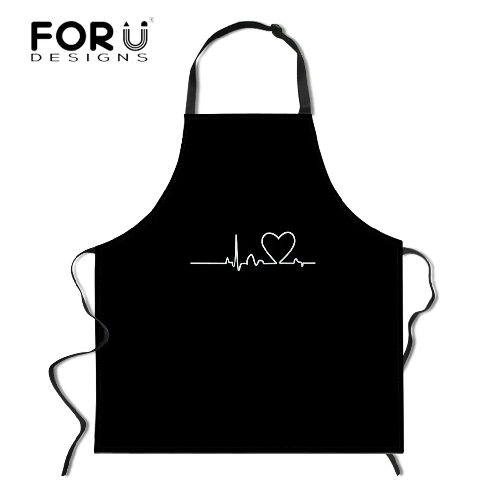 

FORUDESIGNS любовь шаблон шеф-повара искусственная еда домашняя вечерние кухня женский маслостойкий фартук кухонные аксессуары для уборки