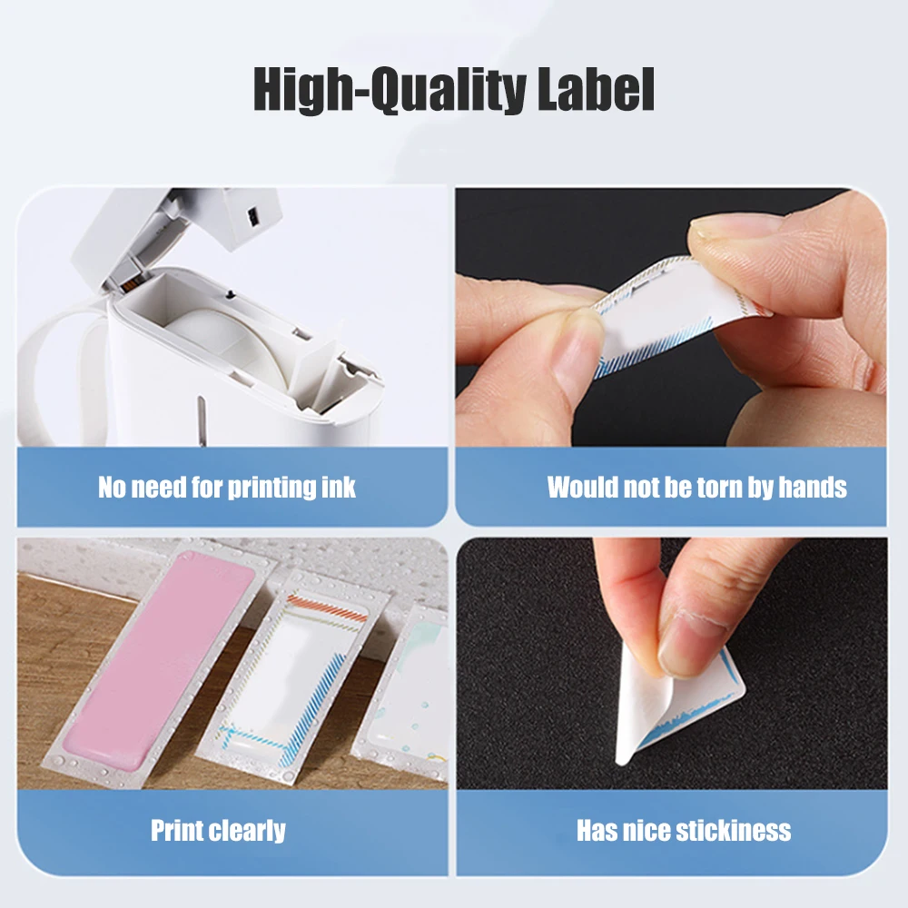 niimbot d11 waterproof anti oil tear resistant price label pure color scratch resistant label paper roll free global shipping