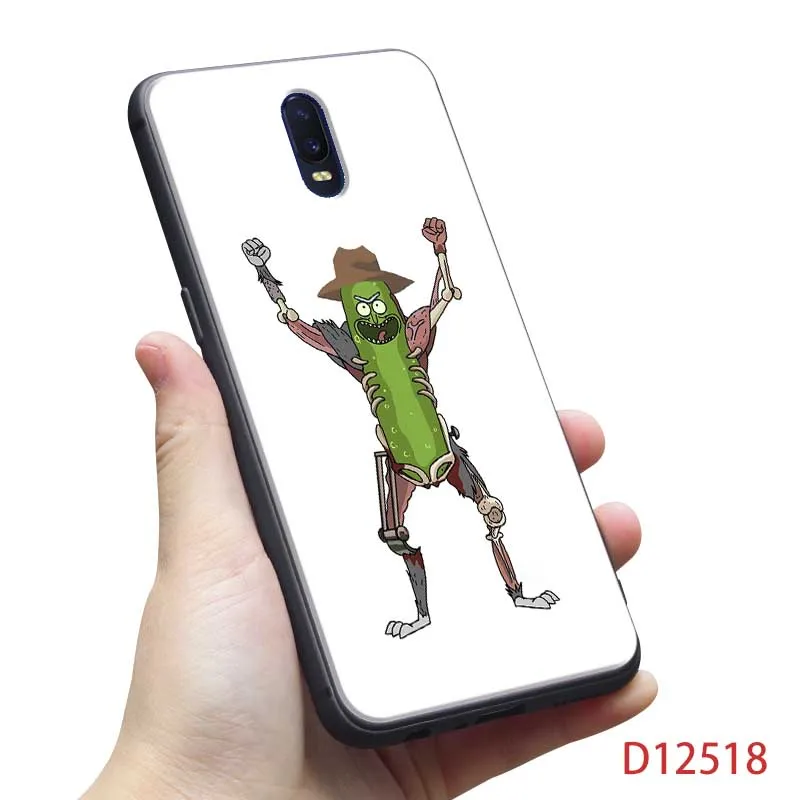 Для oneplus one plus 7 pro 7t pro 7 6 6t 5t Мягкий силиконовый чехол для телефона Забавный мультфильм Рик и Морти аниме - Цвет: D12518