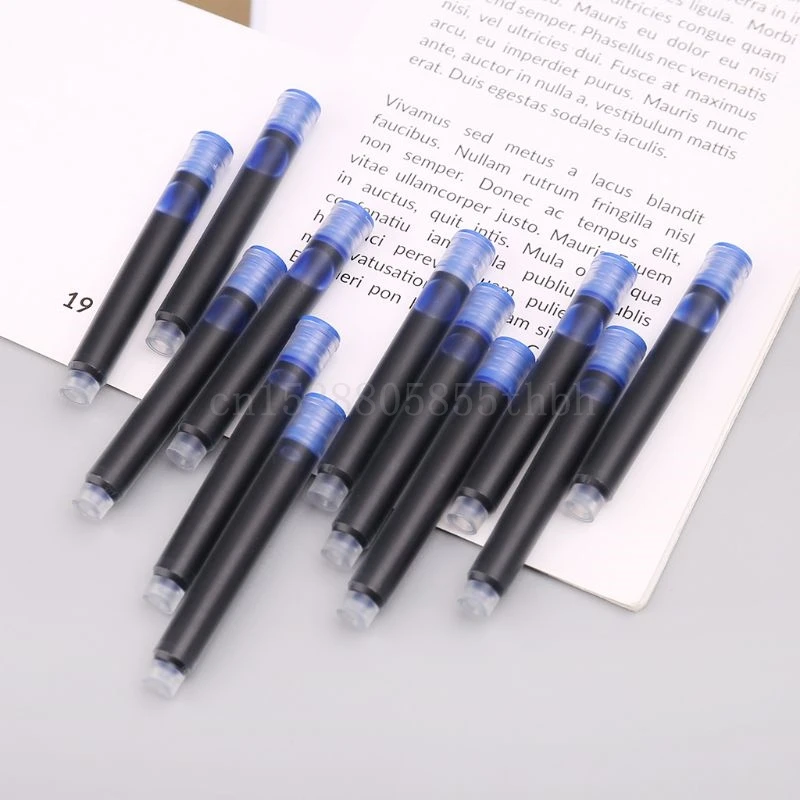 100 шт. Jinhao универсальная черная синяя перьевая ручка чернильный мешок картриджи 2