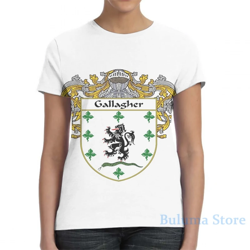 Футболка Gallagher с изображением герба оружия для мужчин и женщин модная футболка