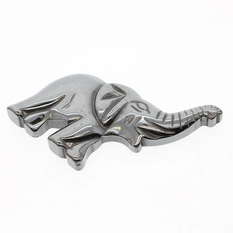 Гематит подвеска слон натуральный черный галлон кулон 42*41 мм ручной работы DIY