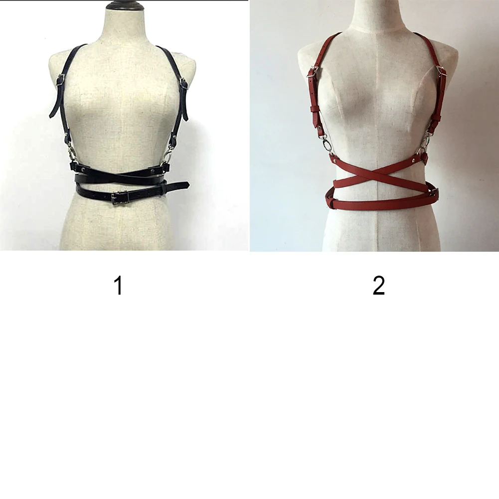 

O-Ring Garters Faux Leather Body Bondage Cage Sculpting Harness Waist Belt Straps Suspenders Belt