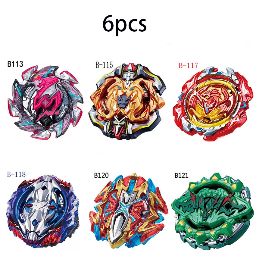 6pcs single gyro B148 Beyblade Burst Bey Blade игрушка металлическая Funsion Bayblade набор коробка для хранения с ручкой пусковая пластиковая коробка игрушки для детей - Цвет: 6pcs single gyro