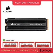 CORSAIR Force Series MP600 SSD NVMe PCIe Gen 4.0 X4 M.2 SSD 1TB 2TB Solid State Drive Storage 4950MB/s M.2 2280 SSD