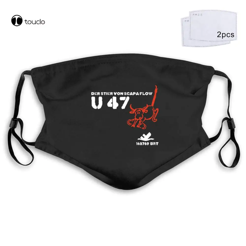 Военная морская подводная лодка Uboot 47 U47 маска для лица с фильтром карманная ткань