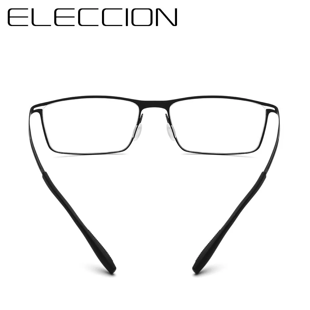ELECCION Дания бренд чистая титановая оправа для очков Мужские квадратные очки