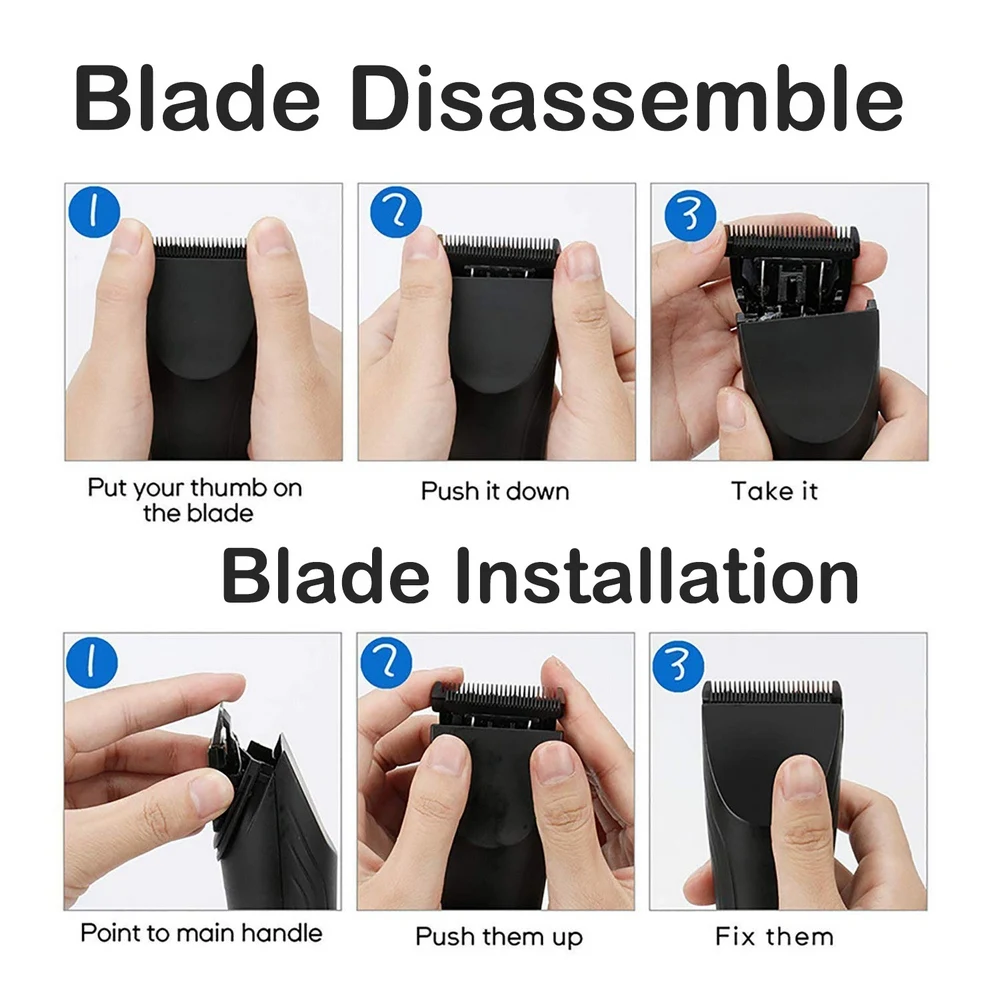 Электрическая машинка для стрижки волос и бороды беспроводная 10 Вт 5 В ЖК дисплей