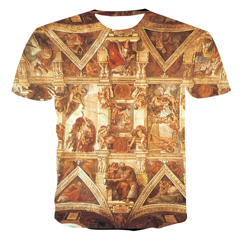 

Summer Popular New Style 3D Men's T-shirt Clothing Feature Theme Mural Casual O-neck Comfortable Large Size Short Sleeve 100-6XL