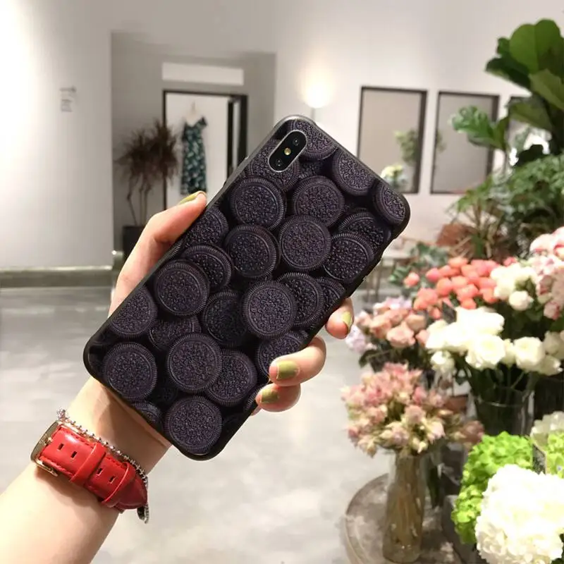 Милый чехол для телефона PENGHUWAN Oreo Бисквитное украшение iPhone 11 pro XS MAX 8 7 6 6S Plus X 5S SE XR |
