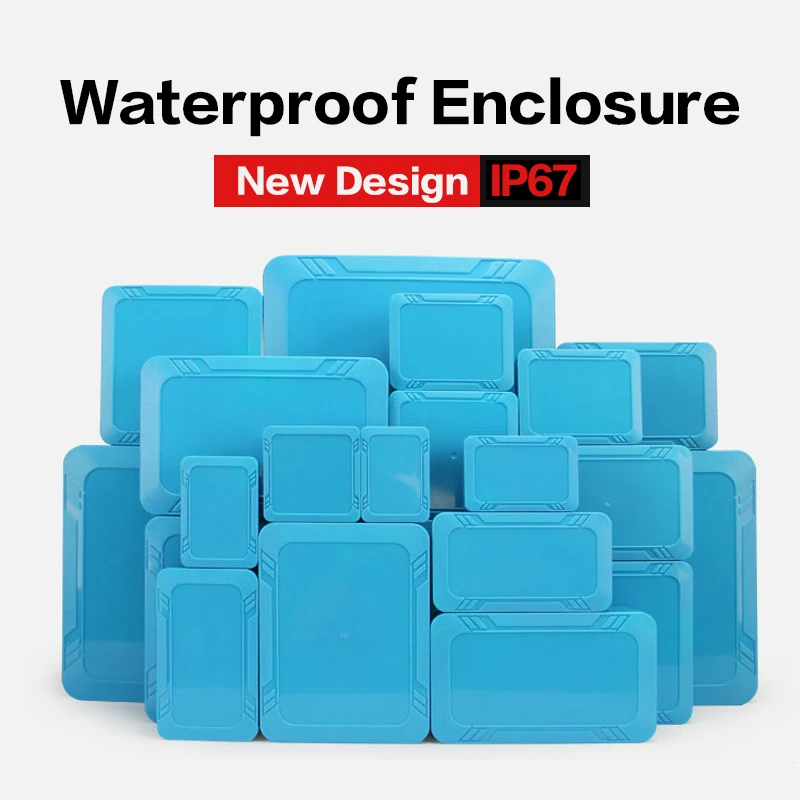New Design IP67 Waterproof Enclosure Plastic Box Electronic Project Outdoor Instrument Electrical Project Box Junction Housing