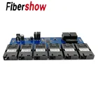 2 RJ45 6 155 м волоконный порт коммутатор для высокоскоростной сети Ethernet конвертер 20 км Ethernet волоконно-оптический медиа конвертер 10100 м PCBA