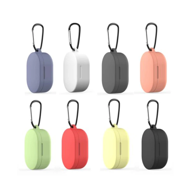 

Silicone Case Redmi Mi AirDots Wireless Earphone Soft TPU Cover For xiaomi redmi Airdots Case Air dots 3 coque Shell With Buckle