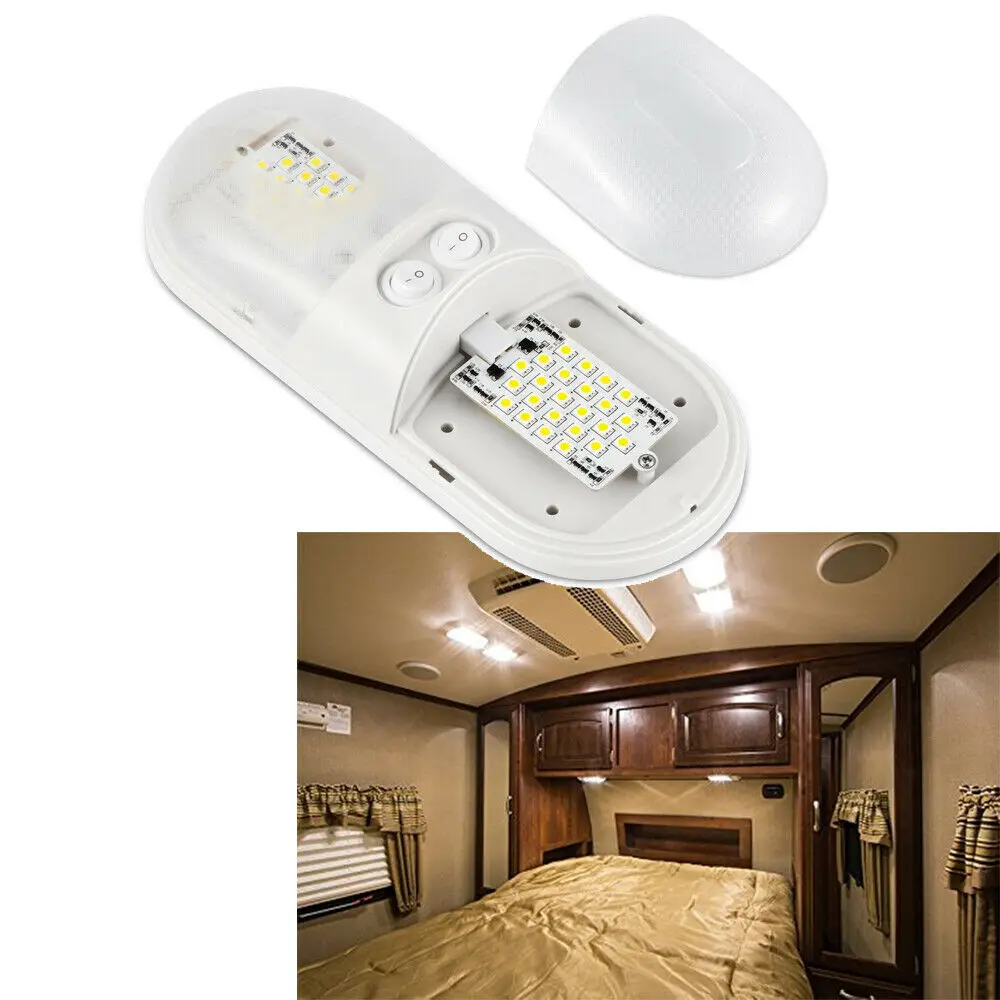 12V RV LED Reading Light Cool White Interior Ceiling Roof Accessories Lamp for Car Truck Trailer Camper | Автомобили и мотоциклы