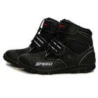 Мотоциклетные кожаные ботинки из микрофибры, Всесезонная гоночная обувь, байкерские скоростные мотоциклетные лодки, нескользящая Защитная защита