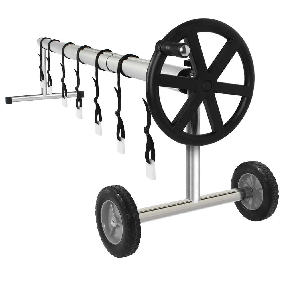 

18 футов, алюминиевая крышка для бассейна с солнечной батареей, Черная