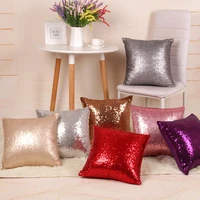 glitter mermaid sequins pillow case luxury sofa cushion cover decorative cushions 4040 sliver pink gold pillow cover home decor