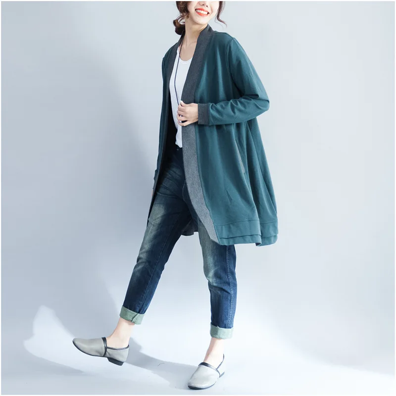 Новинка 2019 повседневное женское длинное пальто осеннее корейское простое