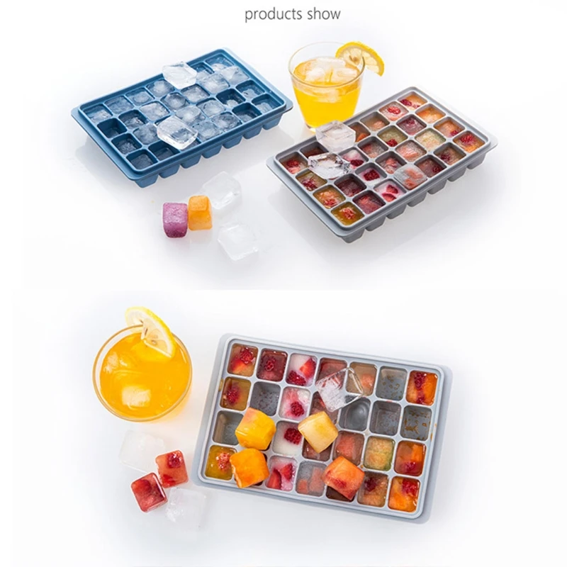 Силиконовая форма для кубиков льда 28 ячеек| |