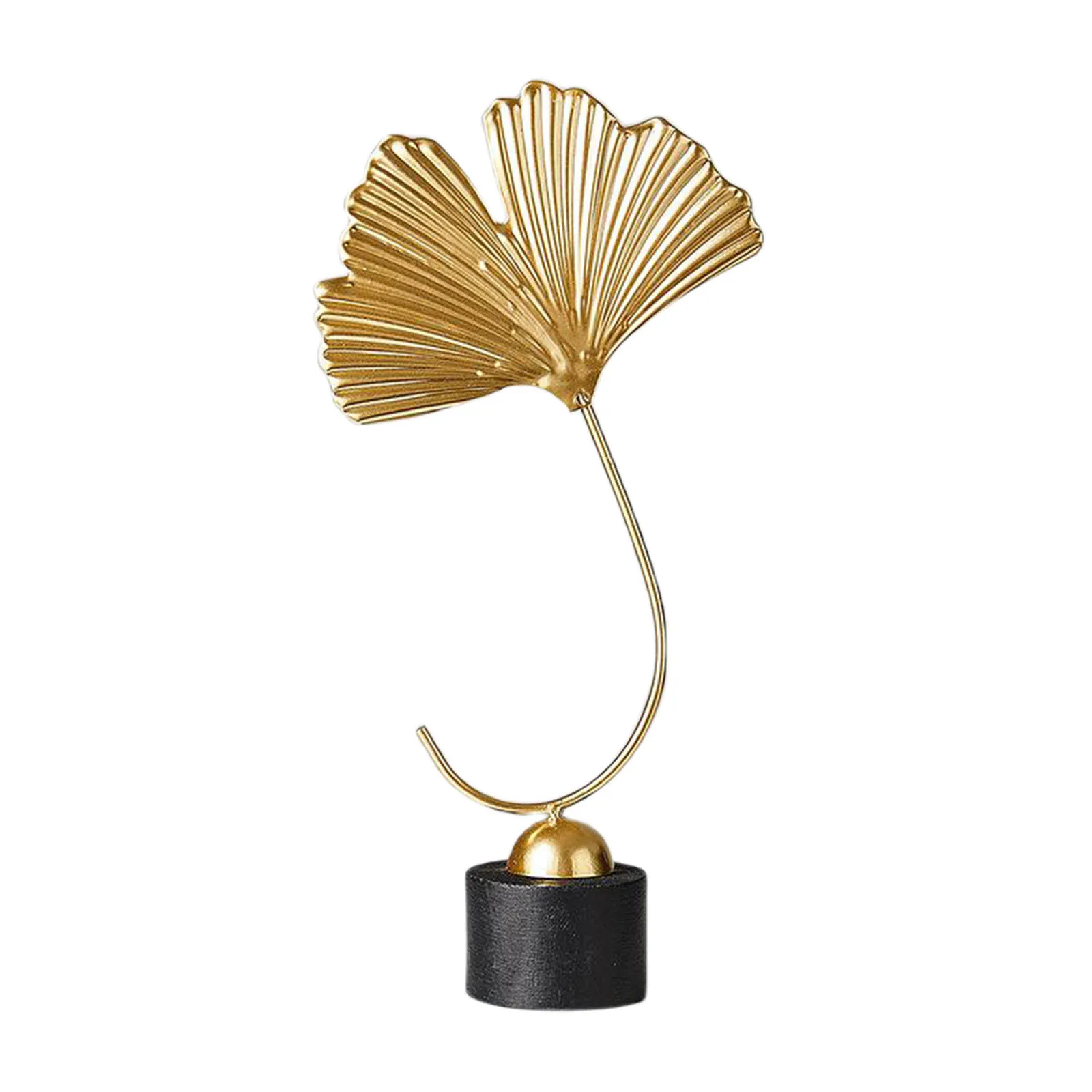 Маленькая металлическая и деревянная скульптура современный декоративный