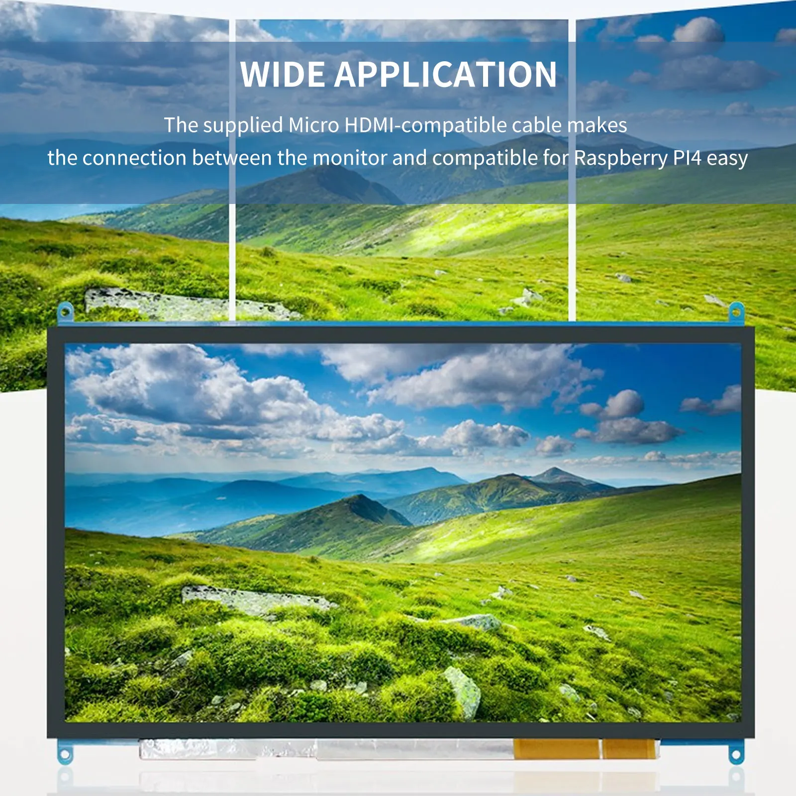 

1024X600 компьютерный монитор, сенсорный монитор, портативный монитор с сенсорным экраном, совместимый с телефоном, ноутбуком или компьютером ...