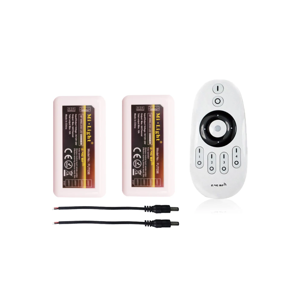Milight FUT007 FUT036 2 4G RF Беспроводной 4 зоны один Цвет контроллер Диммер 2835 3014 5050 для