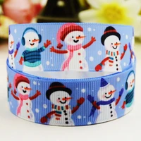 78 22mm1 25mm1 12 38mm3 75mm christmas printed grosgrain ribbon party decoration 10 yards x 02704