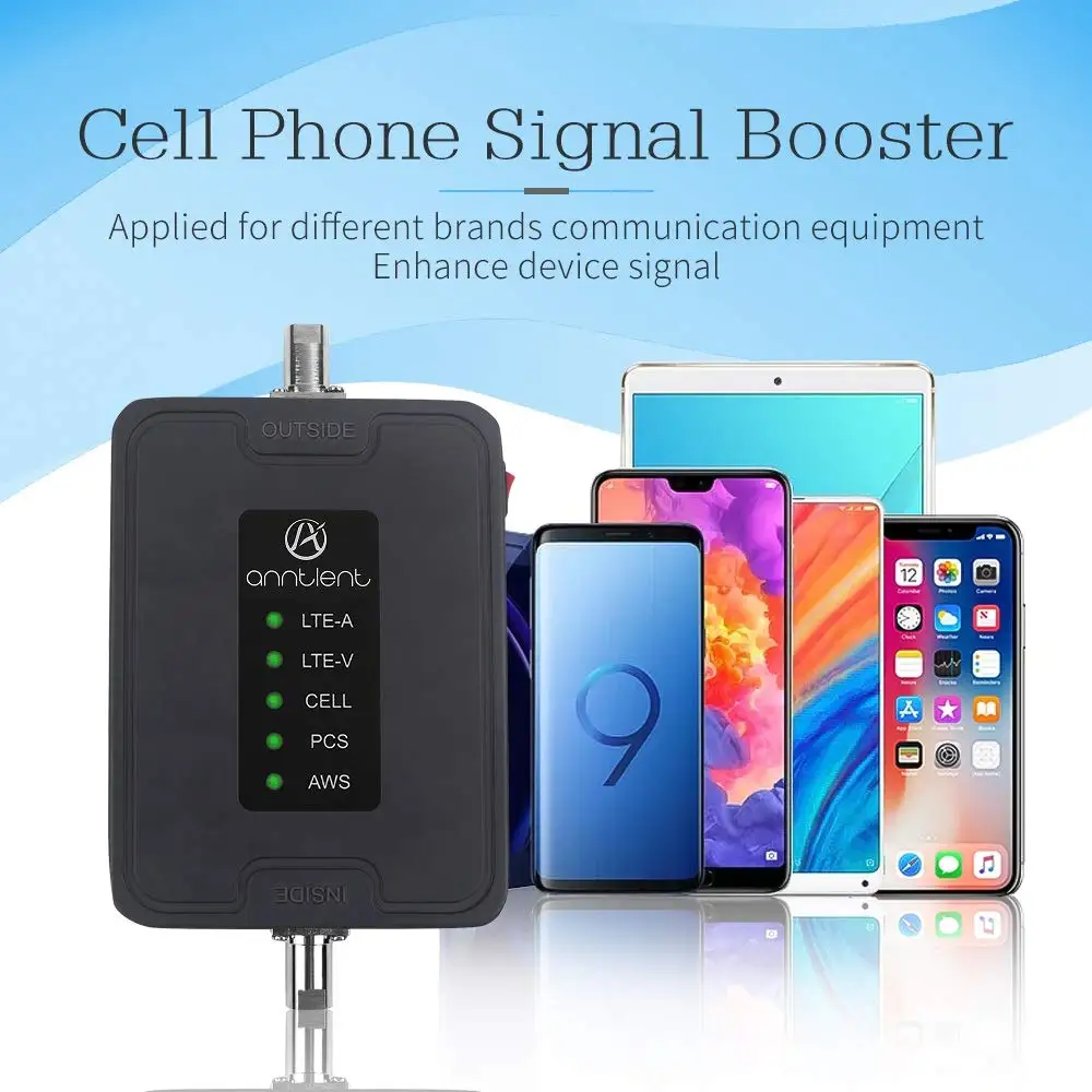 AT&T Verizon Cell Phone Signal Booster for US/CA Powers Amplifier 2G 3G 4G Mobile Repeater Kit Voice/Data for Car/RV/Boat Use enlarge