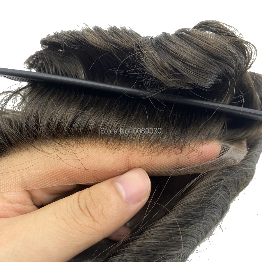 Дышащий и натуральный Versalite toupee готов к отправке волос системы | Шиньоны парики