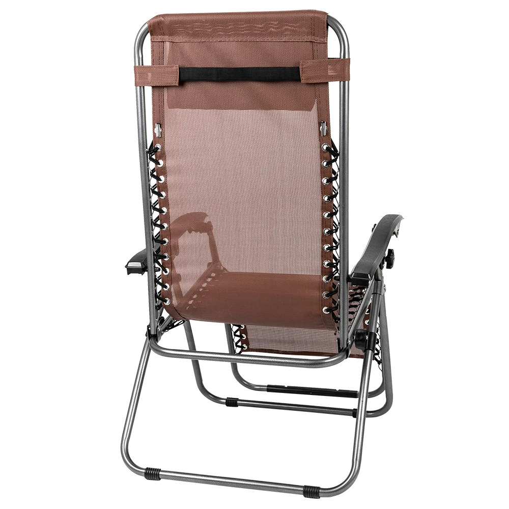 売却 折りたたみ式屋外ビーチチェア,持ち運び可能なカップホルダー,テーブル,家具,茶色,2ユニット
