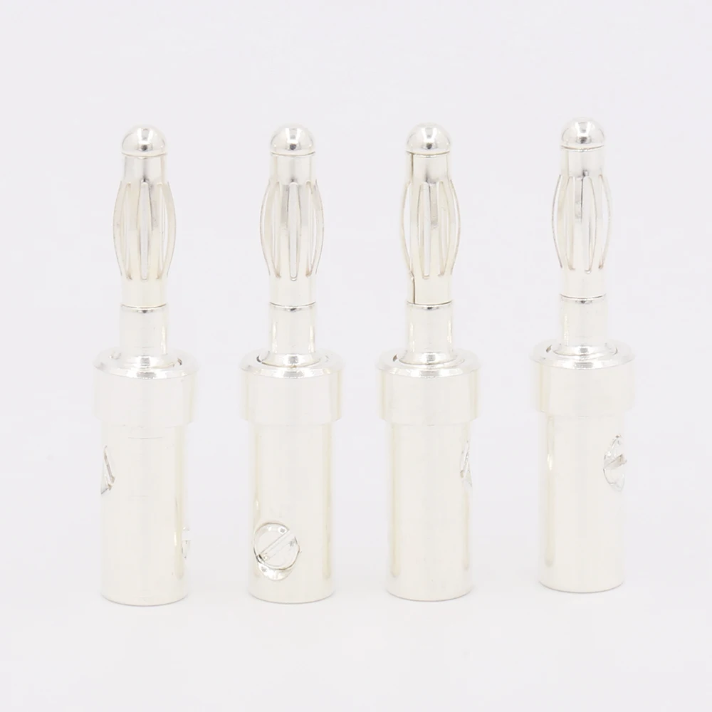8 шт. вилки типа банан с серебряным покрытием|plugs wholesale|plug fplug connector |