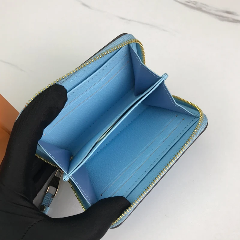 

2021 fashion classic wallets original printed zipper bag female luxury wallet short hand bag