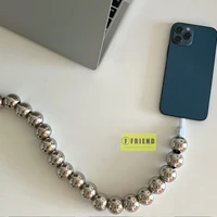 Luxury Cyberpunk Personalized Beads Lightning Iphone Phone Charging Cable for Iphone Pro Max Phone Data Cable