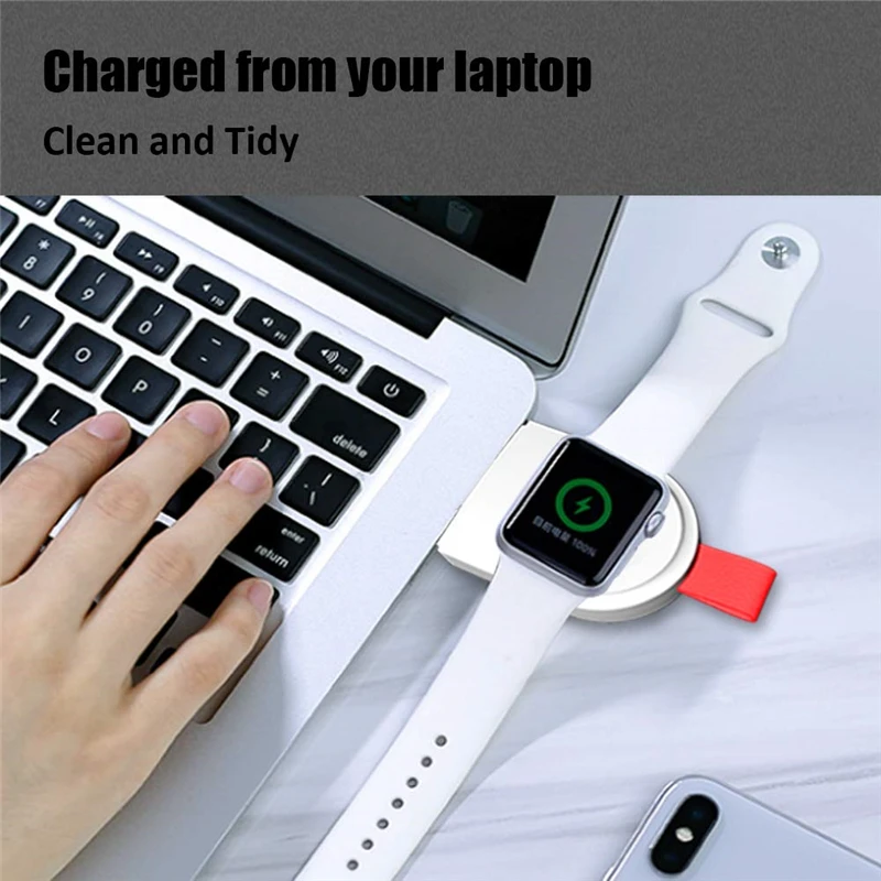 MFi сертифицированное магнитное Беспроводное зарядное устройство для Apple Watch Series 1 2 3 4 Портативная зарядка через Usb Индукционная подставка для зарядного устройства IWatch
