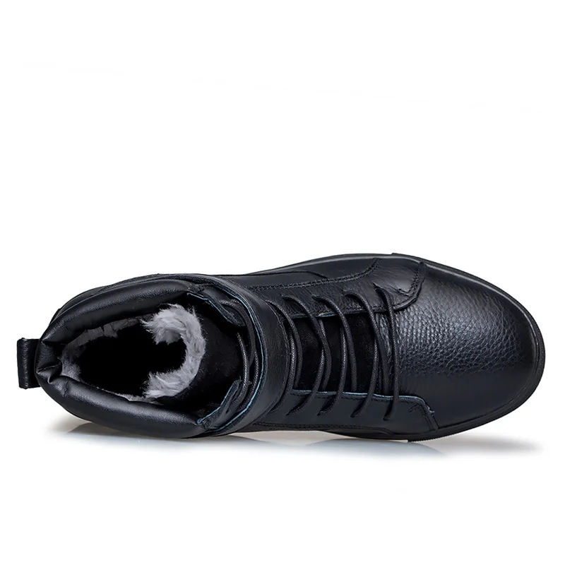 Abnkarwin/зимние мужские кожаные ботинки; Botines botas hombre; мужские ботинки; Buty Zimowe Botte Homme Stivali Uomo; водонепроницаемые ботильоны; 48