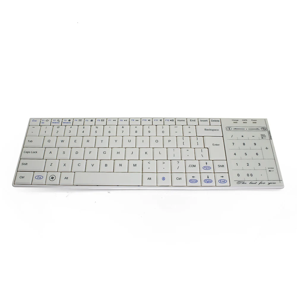 Ультратонкий мини Беспроводной клавиатура Bluetooth тачпад Gaming Keyboard доска 83 клавиш+ 18 сенсорных клавиш для Windows IOS планшетный ПК с системой андроида