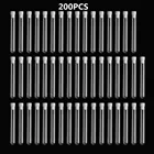 200 шт. прозрачная пластиковая пробирка с крышкой 12x100 мм, U-образная нижняя длинная прозрачная пробирка, лабораторные принадлежности