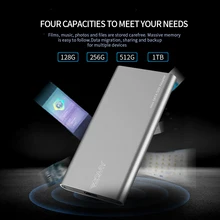 ZOMY mSATA To USB 3.1 External Solid State Drives Aluminum 10Gbps SSD 1tb Portable Hard Drives 128G 256G Type-c for Laptops