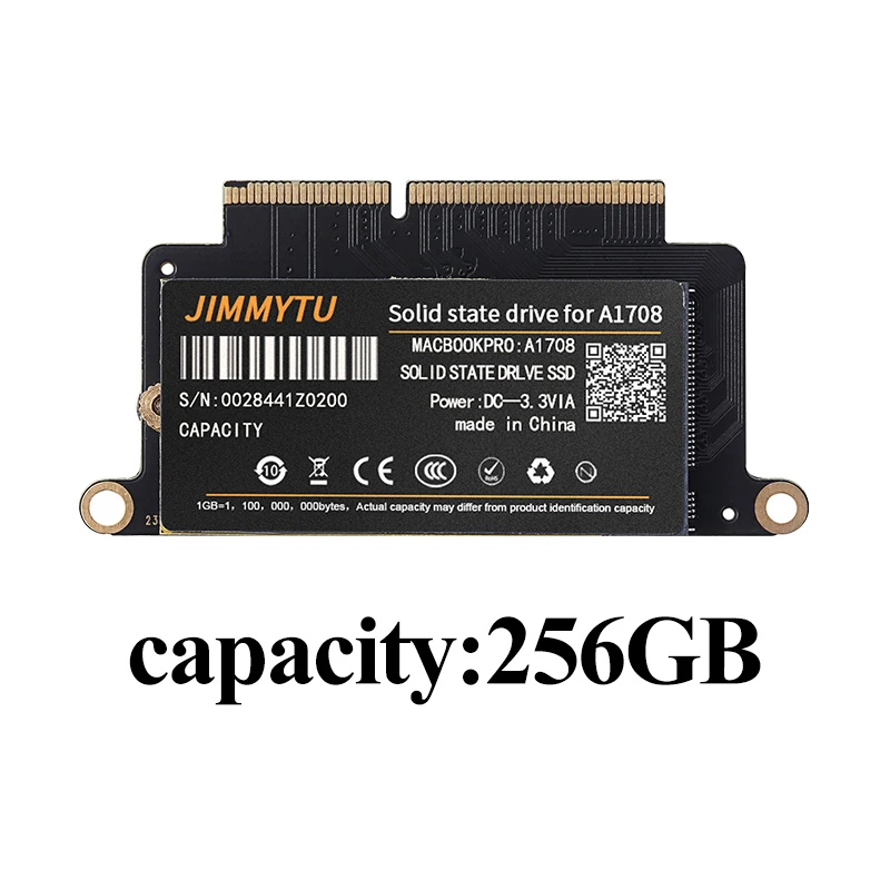 Новый ноутбук SSD A1708 256 ГБ для MacBook Pro Retina 13 3 дюйма ТБ конец 2016 Середина 2017 года EMC 3164