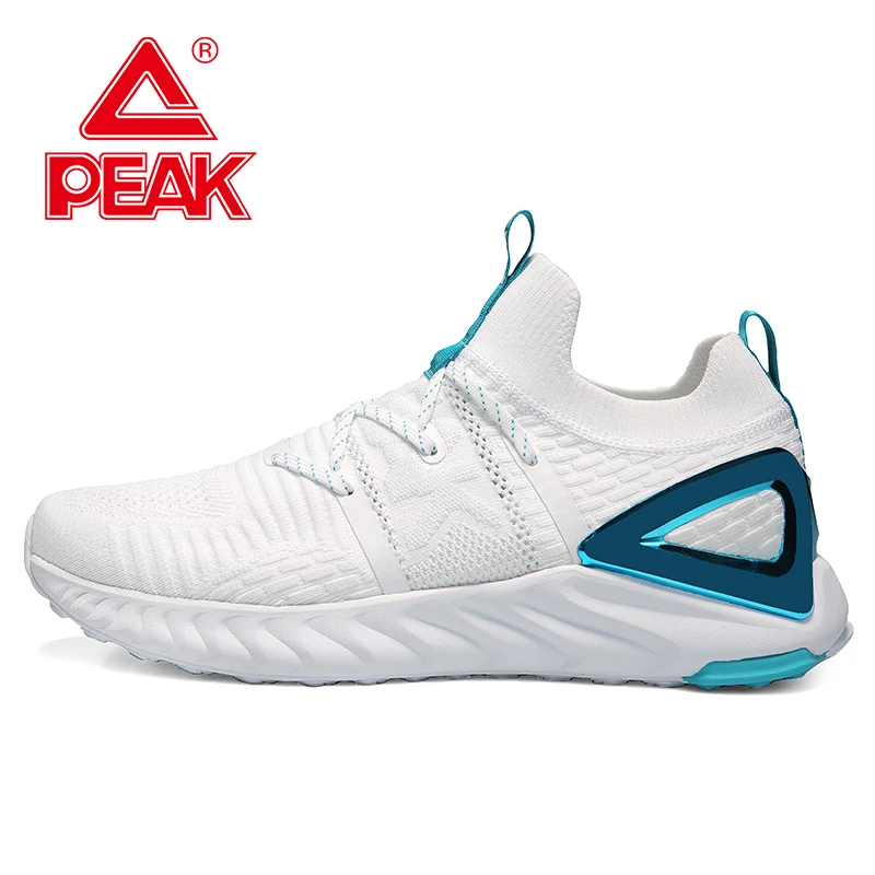 

PEAK TAICHI 1.0 Plus Men's Running Shoes Lightweight White Sport Shoes Breathable Absorbing Shock Sneakers Gym Fitness Tracking