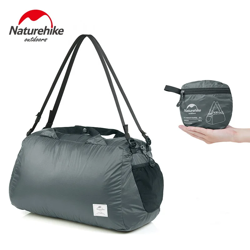 

Naturehike Outdoor 20D Coating Silicone Duffel Bag Anti Tear Waterproof Travel Bags Unisex Stuff Sacks Ultralight Black