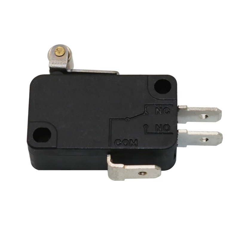 Концевой выключатель концевой ролик-щетка для одежды 3-х контактный Серебряный